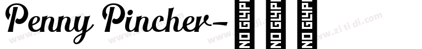 Penny Pincher字体转换